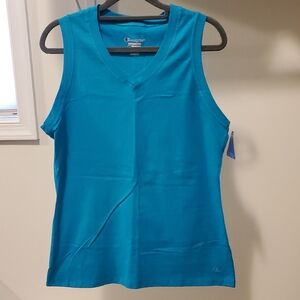 New Champion Women's Blue Tank Top Sz Medium V-Neck